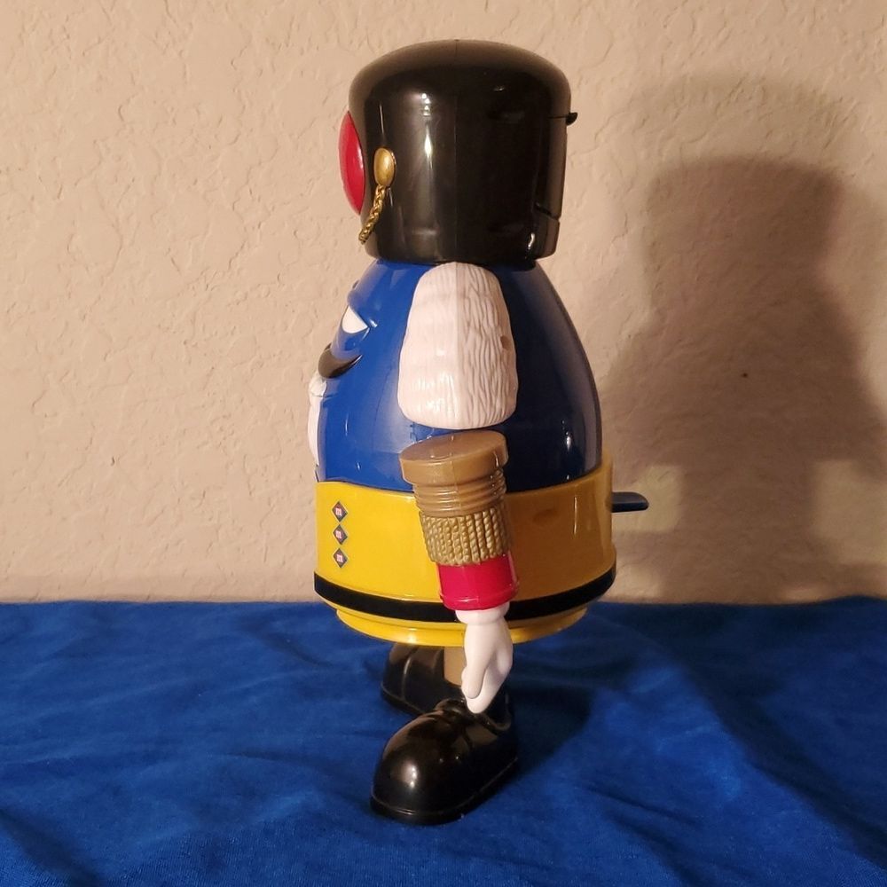 M&M Nutcracker Sweet Candy Dispenser Limited Edition Blue Toy Soldier Holiday - Picture 8 of 13